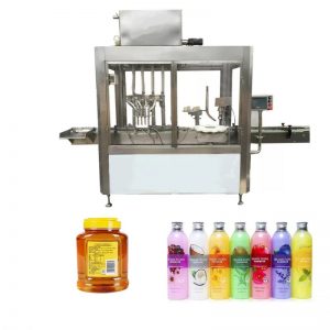Máquina de llenado de botellas de aceite de pantalla táctil a color