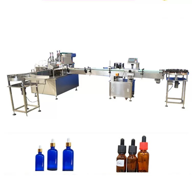 Máquina de llenado de botellas de aceite esencial de control PLC