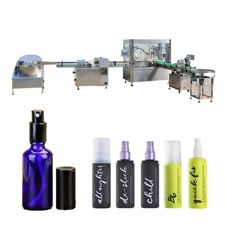 Pequeña máquina automática de llenado de botellas de vidrio de aceite esencial de perfume cosmético
