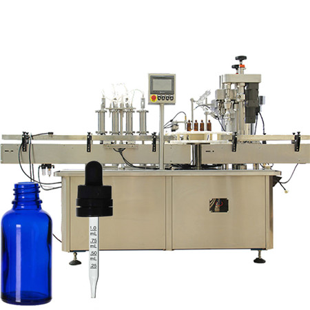 Línea de máquina de llenado de líquido de solución oral automática botella de vidrio de alcohol vial botella de llenado y taponadora 4000BPH