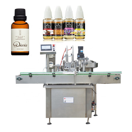 Máquina de tapado de botellas de vidrio de tintura de 30 ml para aceite de CBD