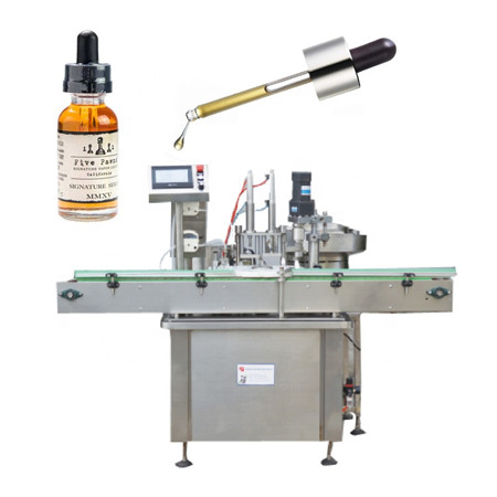 Máquina de llenado de líquidos de alta viscosidad de la fábrica de la máquina de envasado para viales de aceite de cigarrillo con PLC controlado