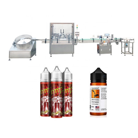 Equipo automático de llenado de aceite esencial / máquina de llenado de líquidos de cigarrillos electrónicos / máquina de llenado de jugo de cigarrillos electrónicos