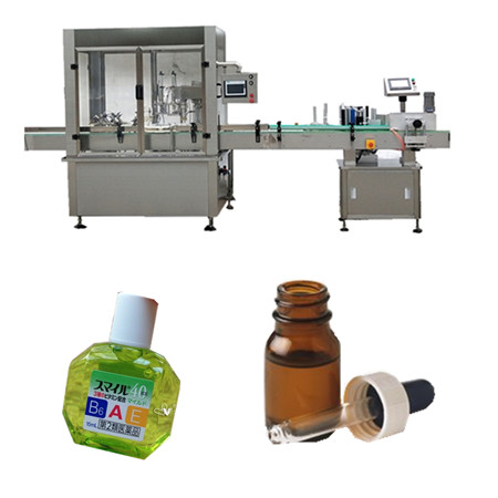 Botella automática cuentagotas aceite esencial cbd aceite e máquina de llenado de líquidos