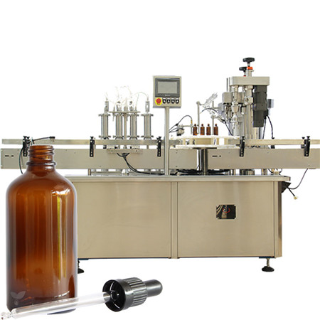 Máquina automática de llenado de aceite de botella con máquina de llenado de botellas de 15 ml, máquina de llenado y taponado de viales Máquina de llenado de aceite de 10 ml