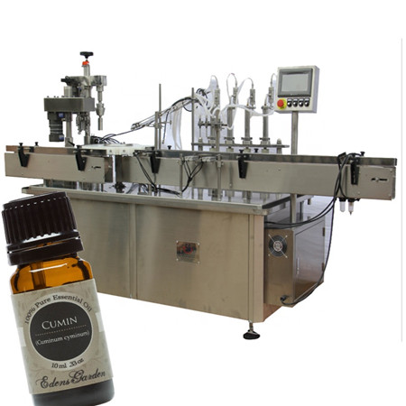 Máquina automática de llenado de aceite esencial de 30 ml con botellas de vidrio
