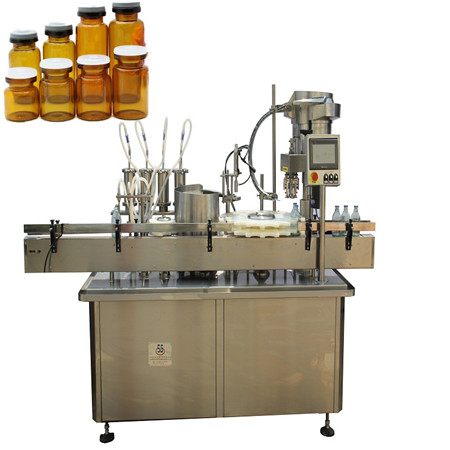 Máquina automática de llenado de miel de tarro pequeño de alta densidad con piezas de tapado
