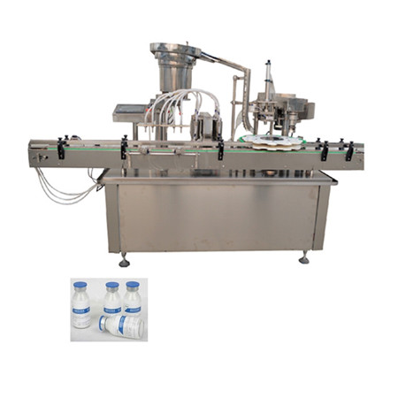 Línea de máquina de llenado y tapado de líquidos farmacéuticos de alta velocidad para llenado de botellas de viales de líquido de jarabe